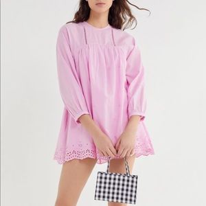 *NWT* UO Beatrice Eyelet Babydoll Romper